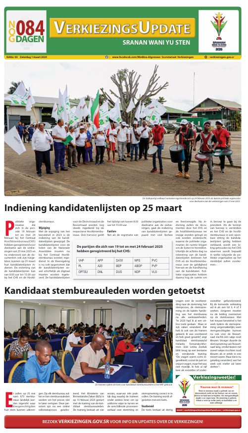 Verkiezingskrant 2025 editie 3